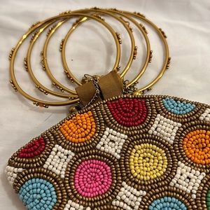 David Jeffrey beaded wristlet NWOT